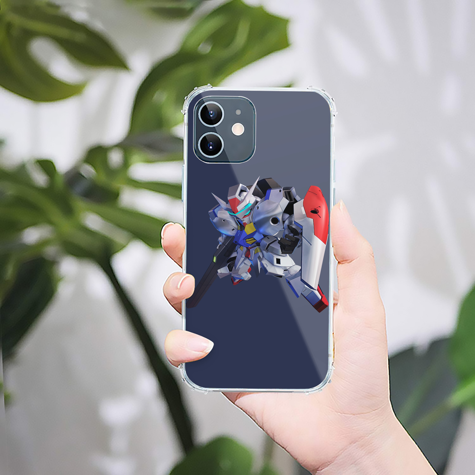 （画像用） 機動戦士ガンダム Mobile Suit Gundam 【iPhone 12シリーズ対応】透明スマホケース（クリアソフトケース）